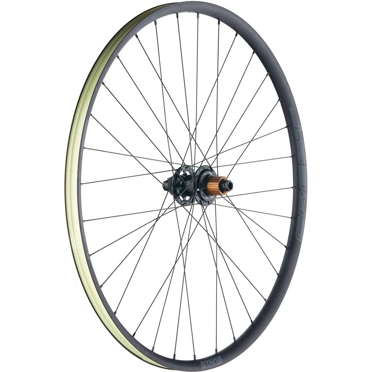 Stans NoTubes Crest MK4 Gravel Hinterrad 28 Zoll M-Pulse Disc Centerlock Rotor Micro Spline