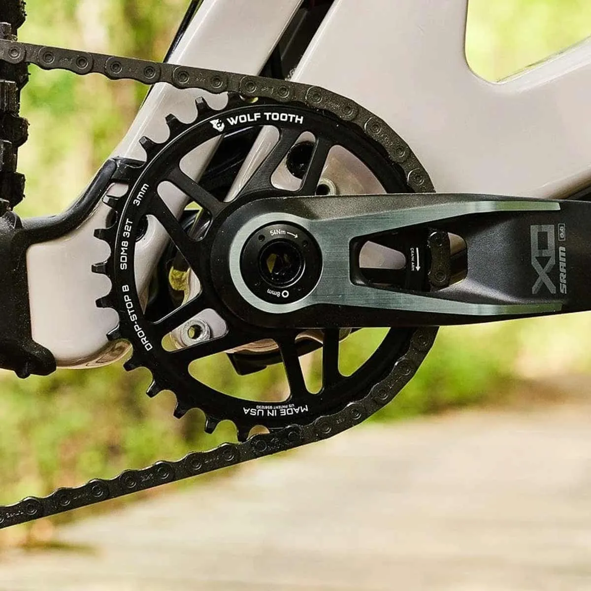 Wolf Tooth Drop-Stop B Kettenblatt 9-12-fach - Sram / Quarq Direct Mount Alu 0mm Offset 32 Zähne