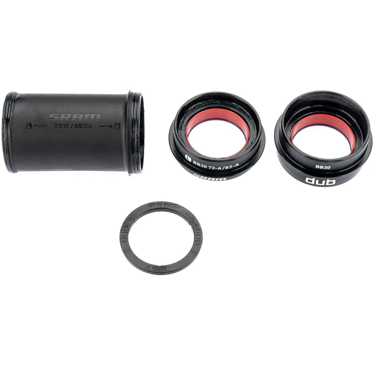 Sram DUB Ceramic Innenlager BB30A | Road Einpressmass 73 mm x 42 mm asymetrisch