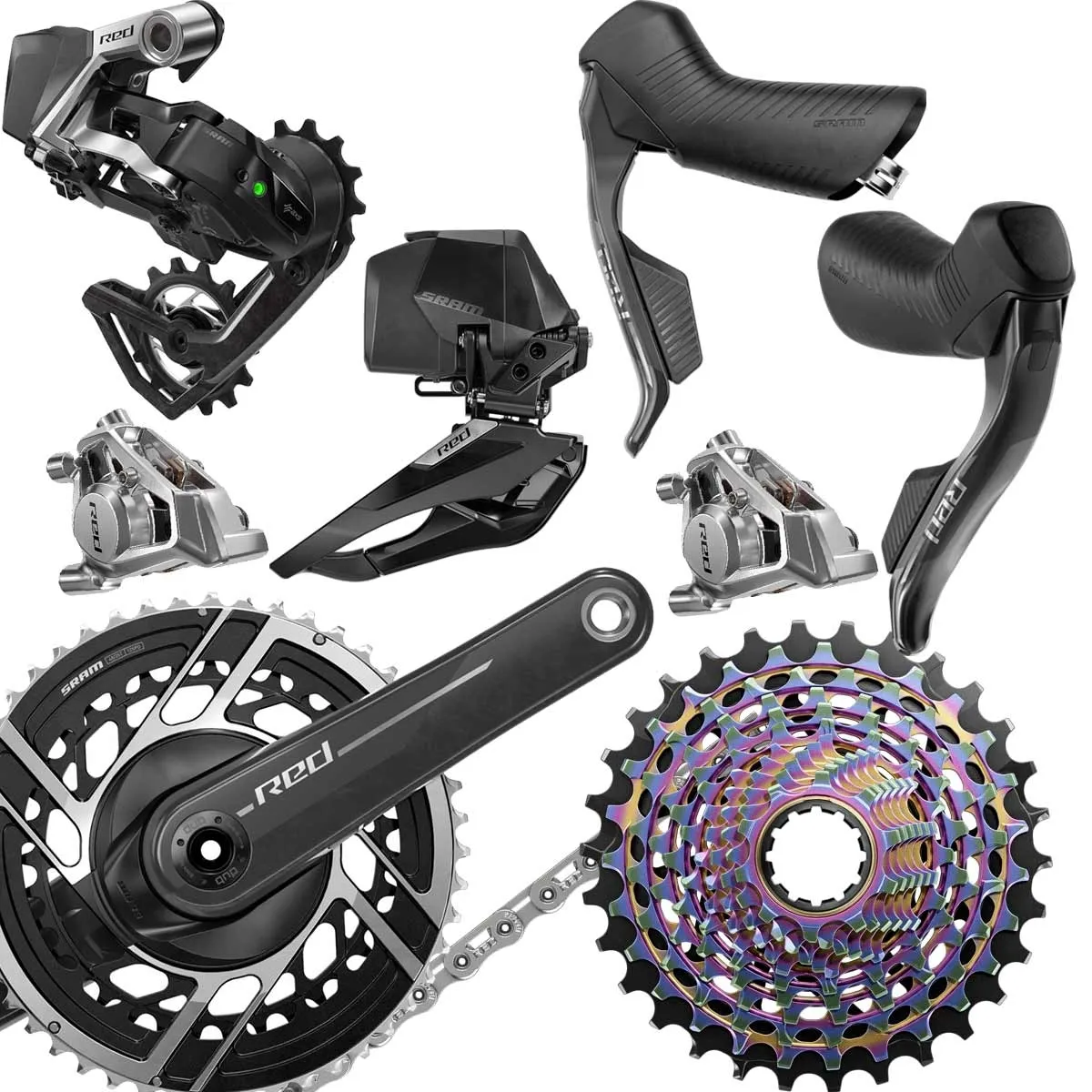 Sram RED AXS E1 Gruppe Disc 12x2-fach