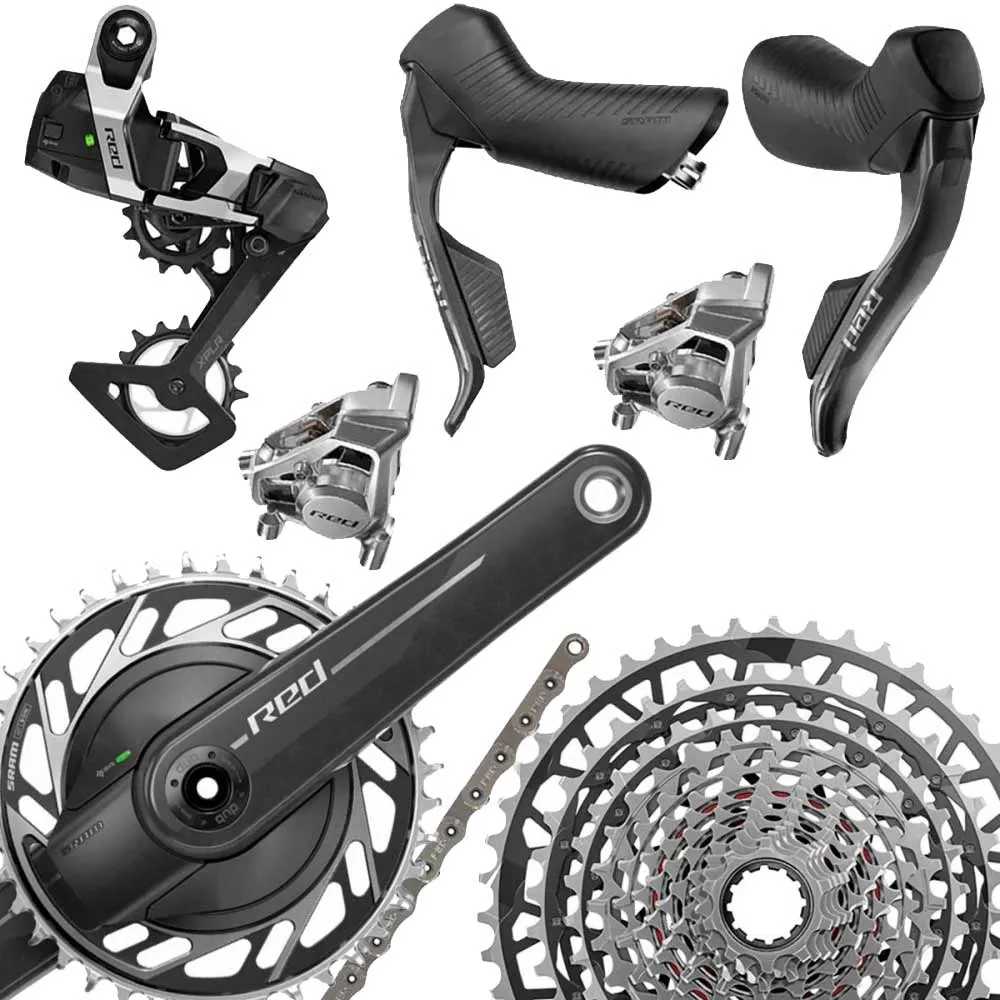 Sram RED XPLR AXS E1 Gravel Powermeter-Gruppe 13x1-fach UDH