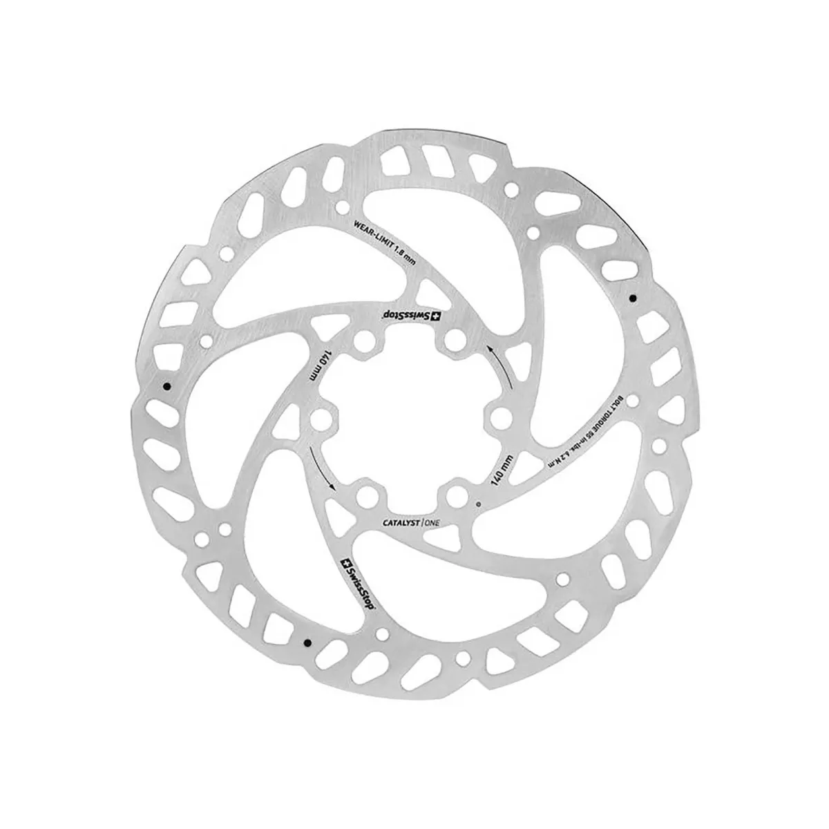 SwissStop Catalyst One Bremsscheibe 140 mm 6 Loch