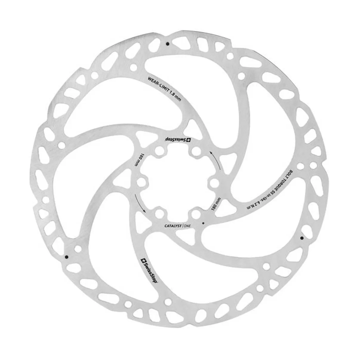 SwissStop Catalyst One Bremsscheibe 180 mm 6 Loch