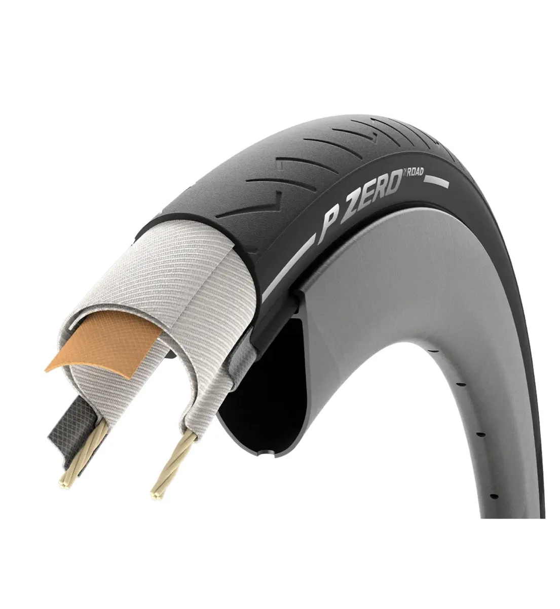 Pirelli P Zero Road TLR Rennradreifen - Tubeless Ready 28x622 faltbar schwarz