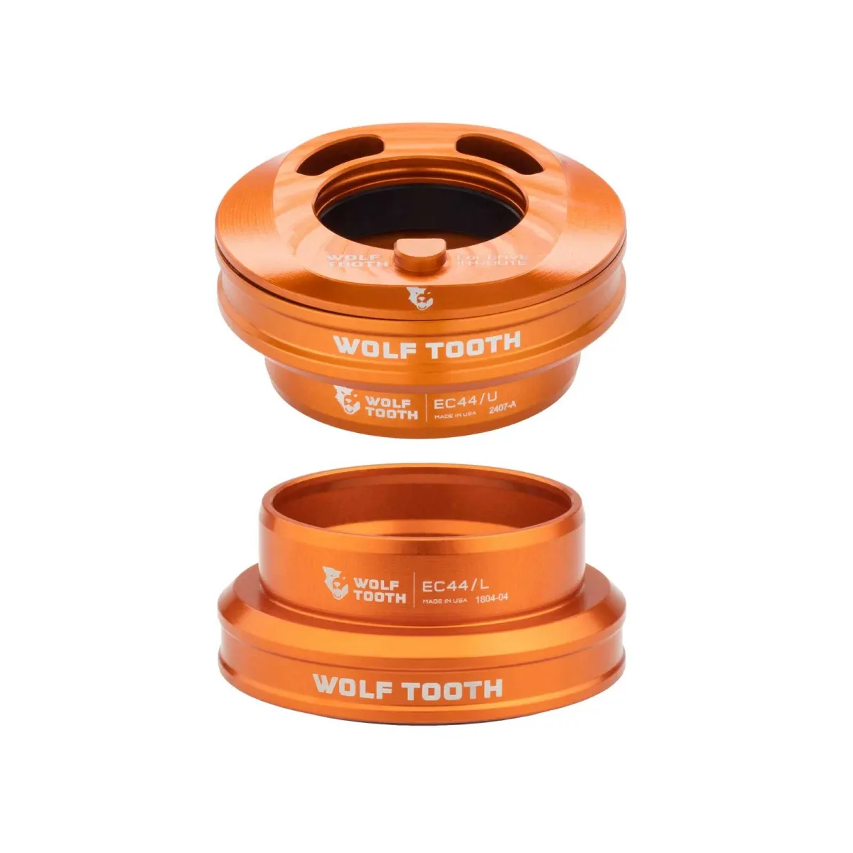 Wolf Tooth Premium Internal Steuersatz Enve In-Route EC44/28,6 - EC44/40 orange