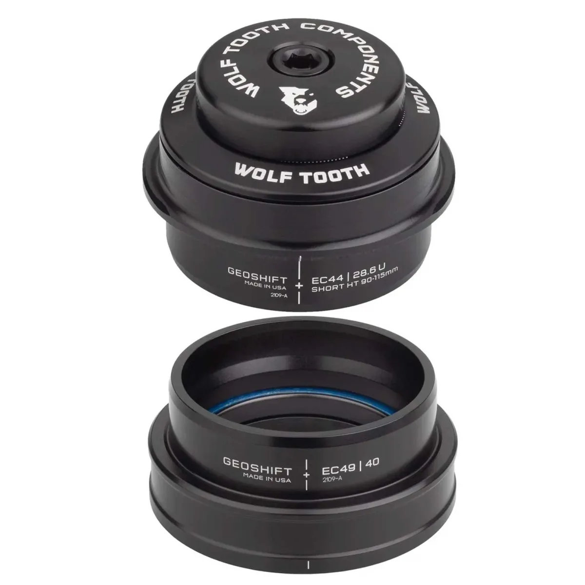 Wolf Tooth Performance Geoshift Steuersatz | short 2 Grad EC44/28.6 - EC49/40