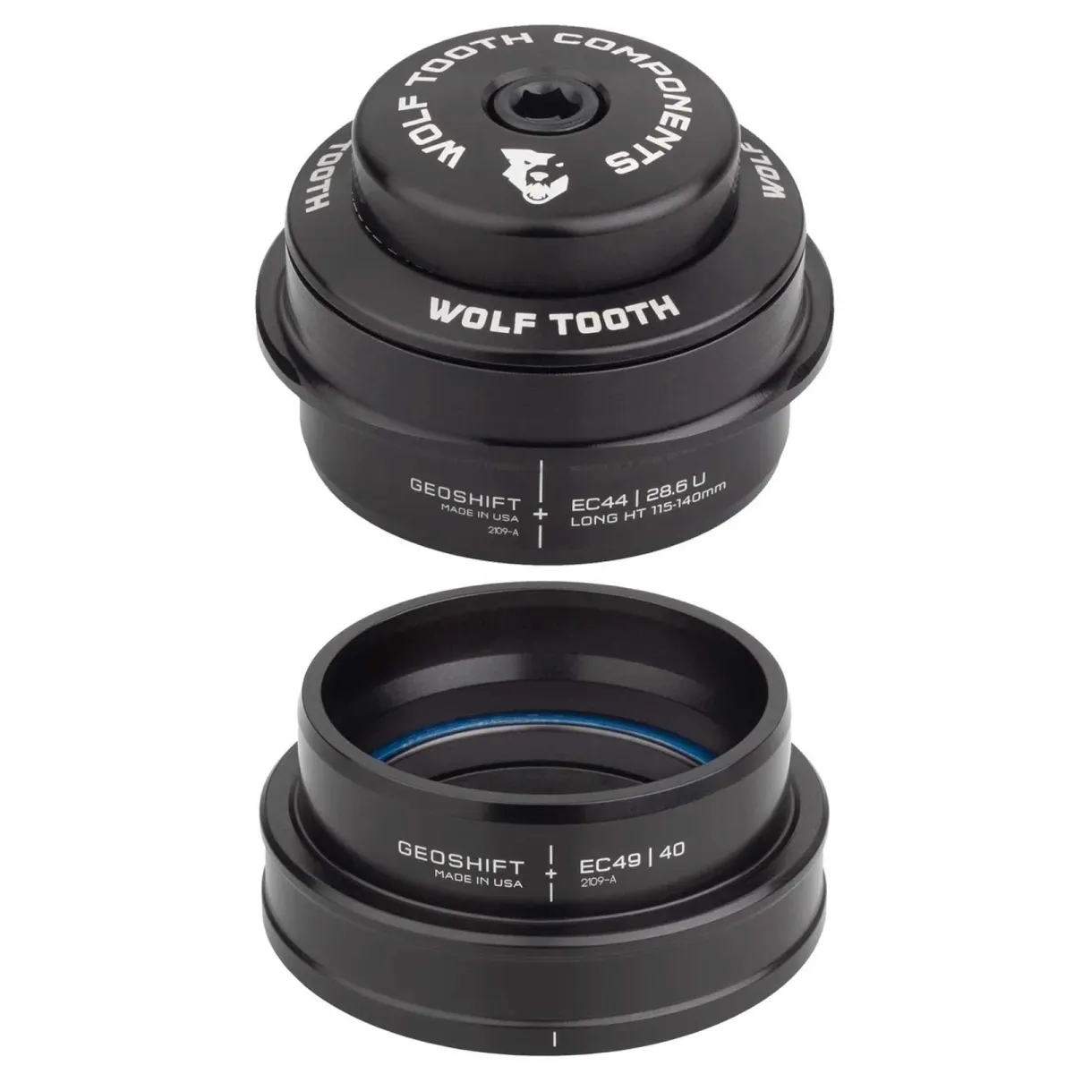 Wolf Tooth Performance Geoshift Steuersatz | long 2 Grad EC44/28.6 - EC49/40