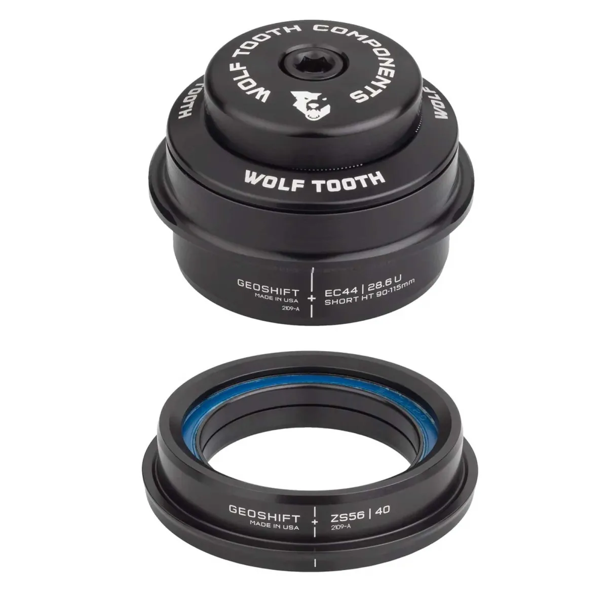 Wolf Tooth Performance Geoshift Steuersatz | short 2 Grad EC44/28.6 - ZS56/40
