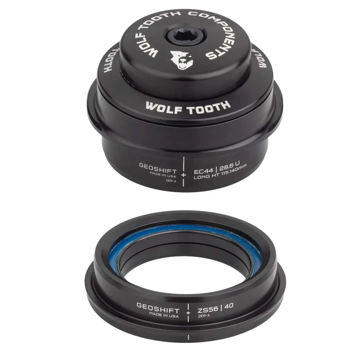 Wolf Tooth Performance Geoshift Steuersatz | 2 Grad long EC44/28.6 - ZS56/40
