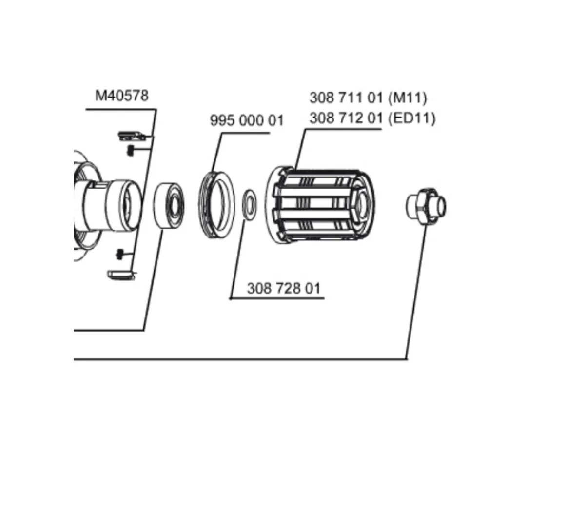 Mavic Unterlegscheibe M9 für FTS-L Freilaufkörper