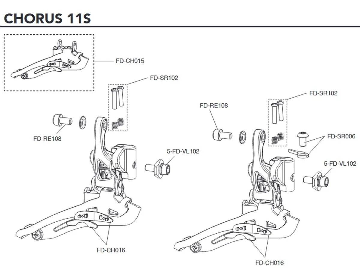 Campagnolo Umwerfer Ersatzteil FD-RE108 | Zugklemmschraubeschraube