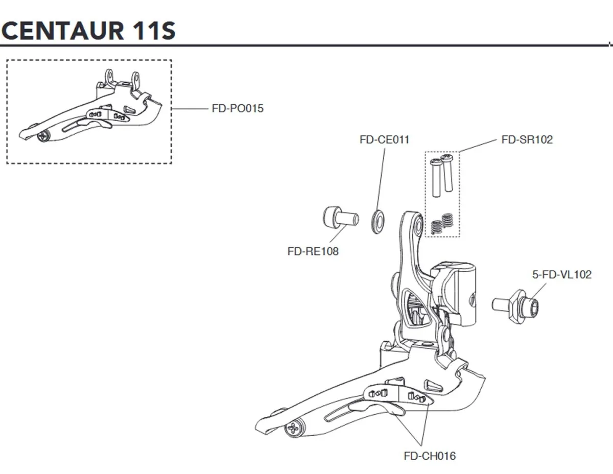Campagnolo Umwerfer Ersatzteil FD-RE108 | Zugklemmschraubeschraube