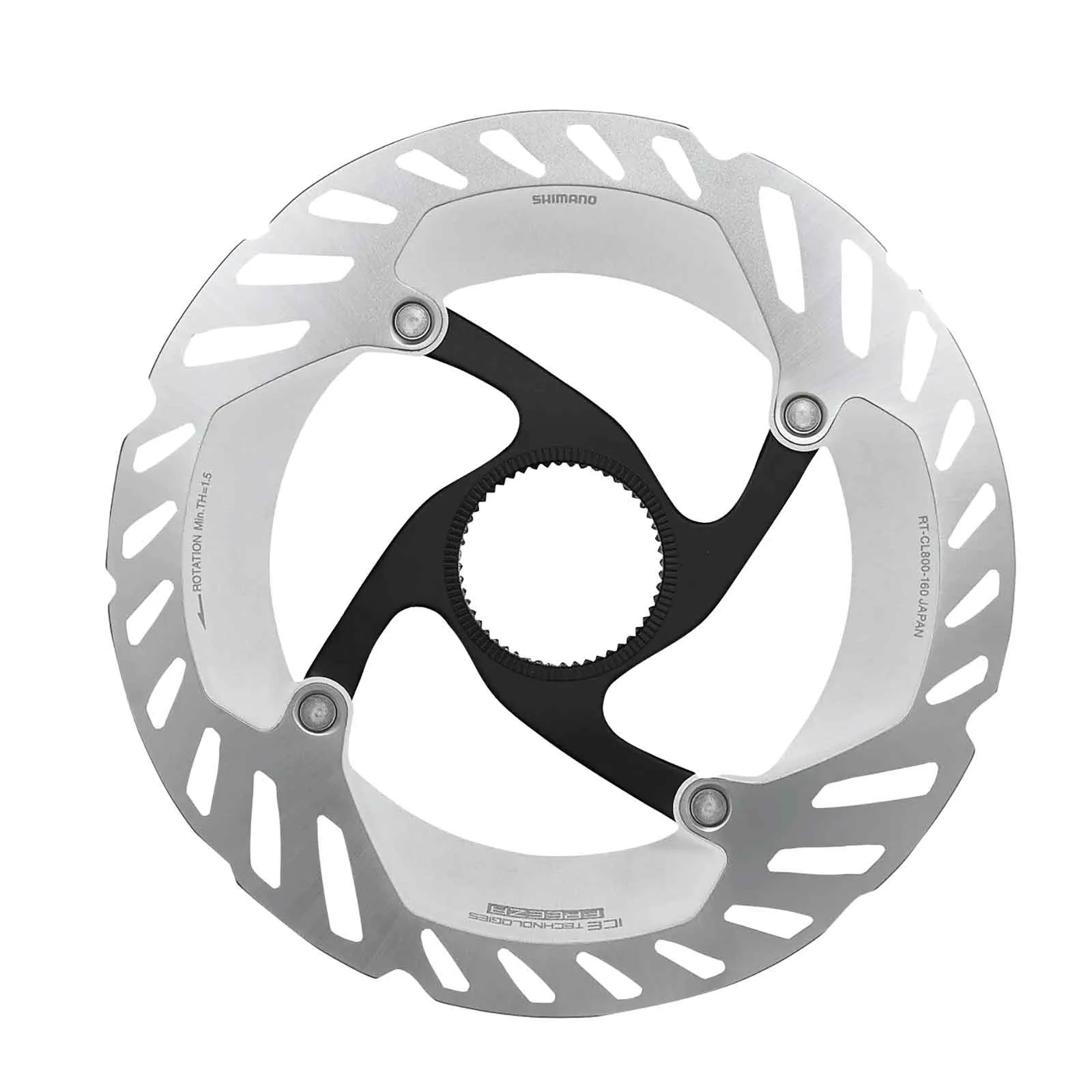 Shimano Ultegra/GRX/XT Bremsscheibe RT-CL800-LE IceTech | Centerlock externer Lockring 203 mm