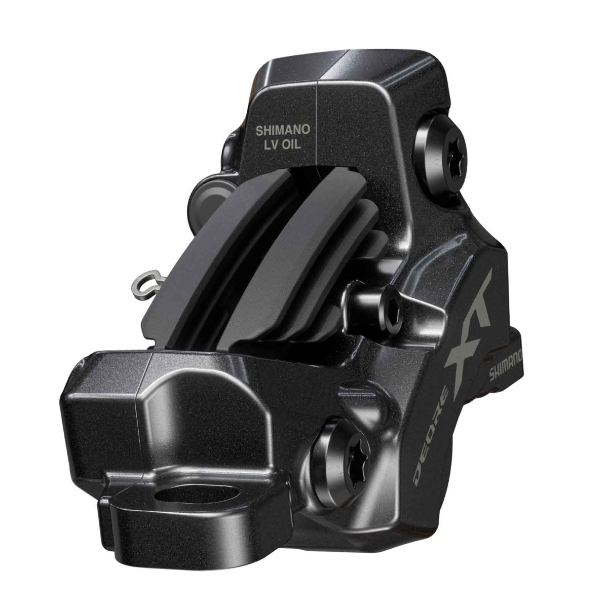 Shimano Deore XT M8220 Scheibenbremse 4-Kolben | 100 cm Leitung I-Spec EV Vorderrad Griff links