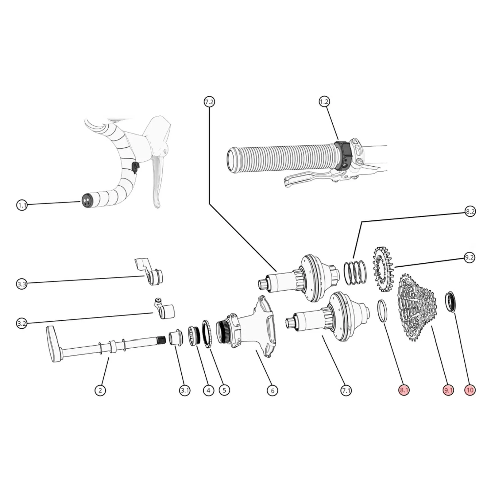 Classified Powershift Kassette Abstufung 10-40 Zähne 12-fach SRAM T-Type