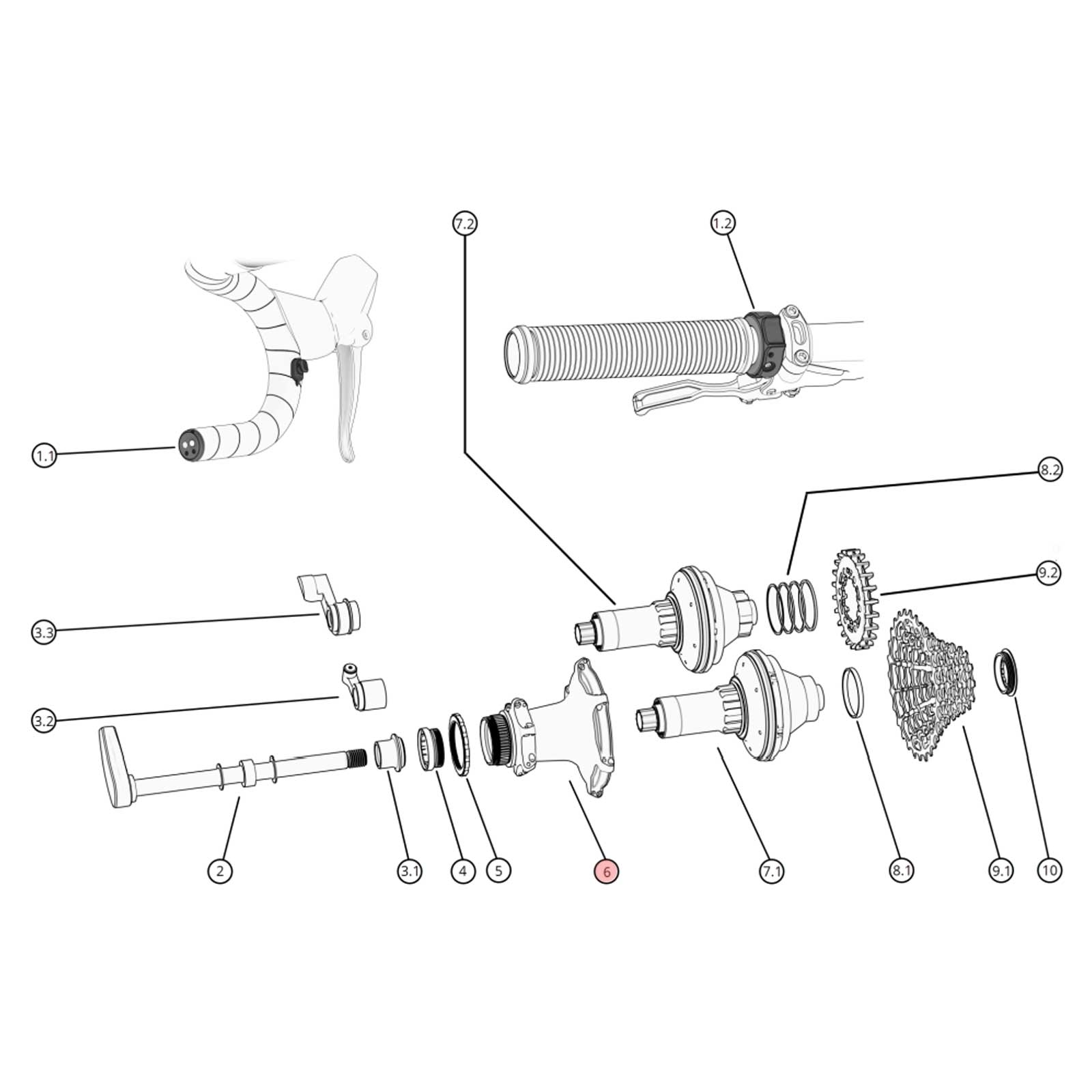 Classified Powershift Nabenkörper MTB | Straightpull 28 Loch Boost 148mm