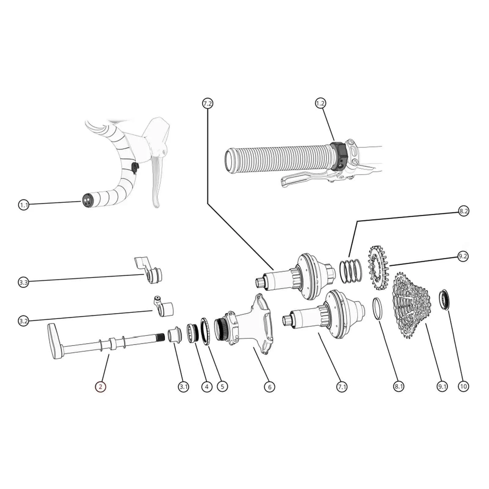 Classified Powershift Spacer für Steckackse 1mm
