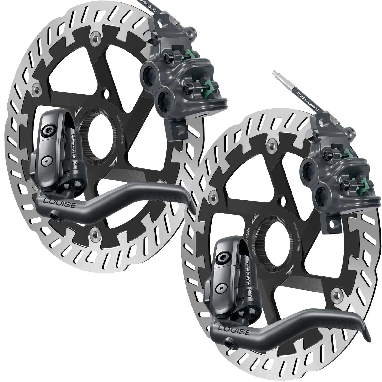 Disc Set Magura Louise Elite Scheibenbremsen + MDR-P CL Centerlock Scheiben komplett