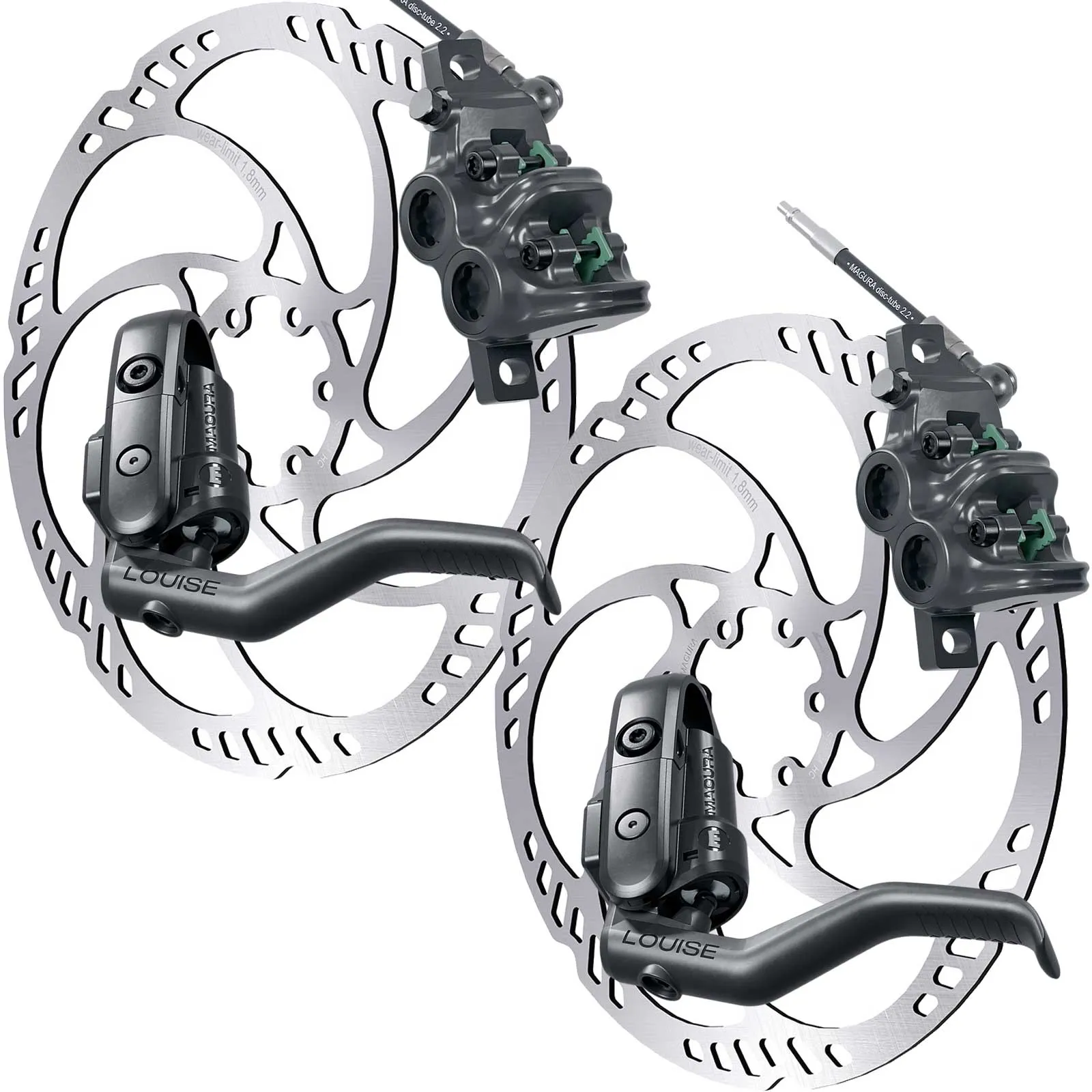 Disc Set Magura Louise Elite Scheibenbremsen + Storm HC Scheiben komplett