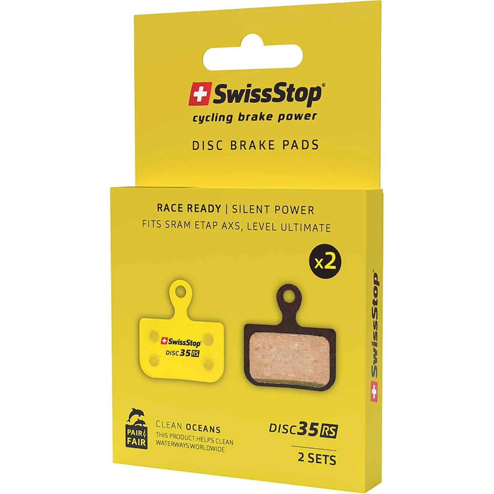 SwissStop Disc 35 RS Bremsbeläge leise | 2-Kolben Sram Road AXS-Level-Elixir | 2 Paar