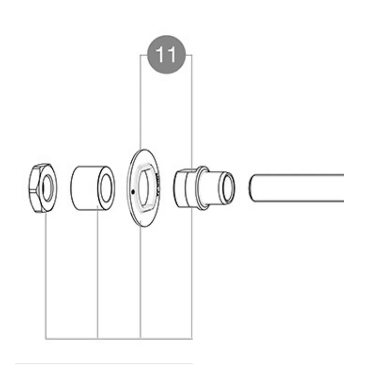 Mavic Aksium / Cosmic / Ksyrium Lagerabdeckung + Verschraubung Set für 1 Seite