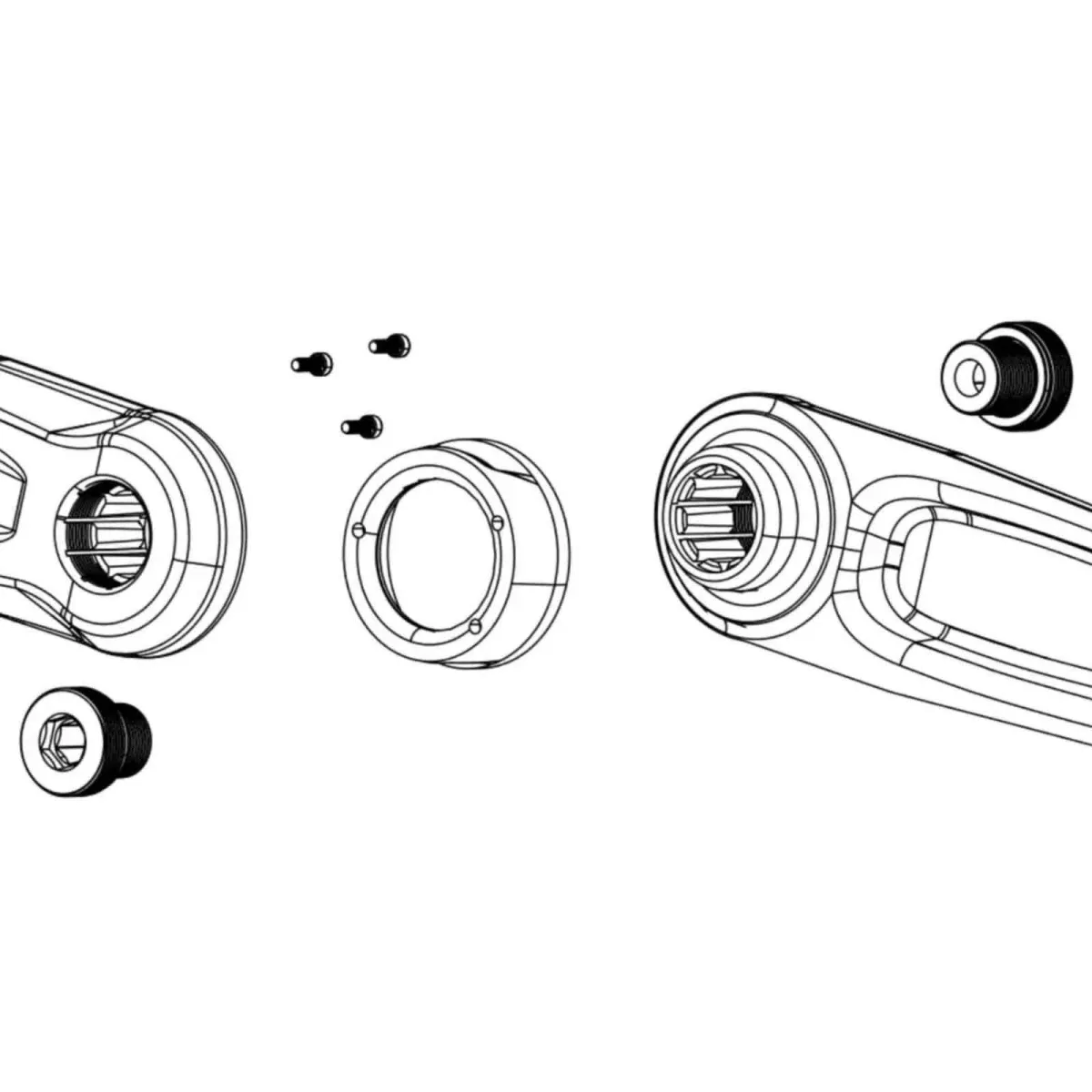 Sram E-Bike ISIS Carbon Kurbelarm Ersatzteil | Crank Cap Bosch