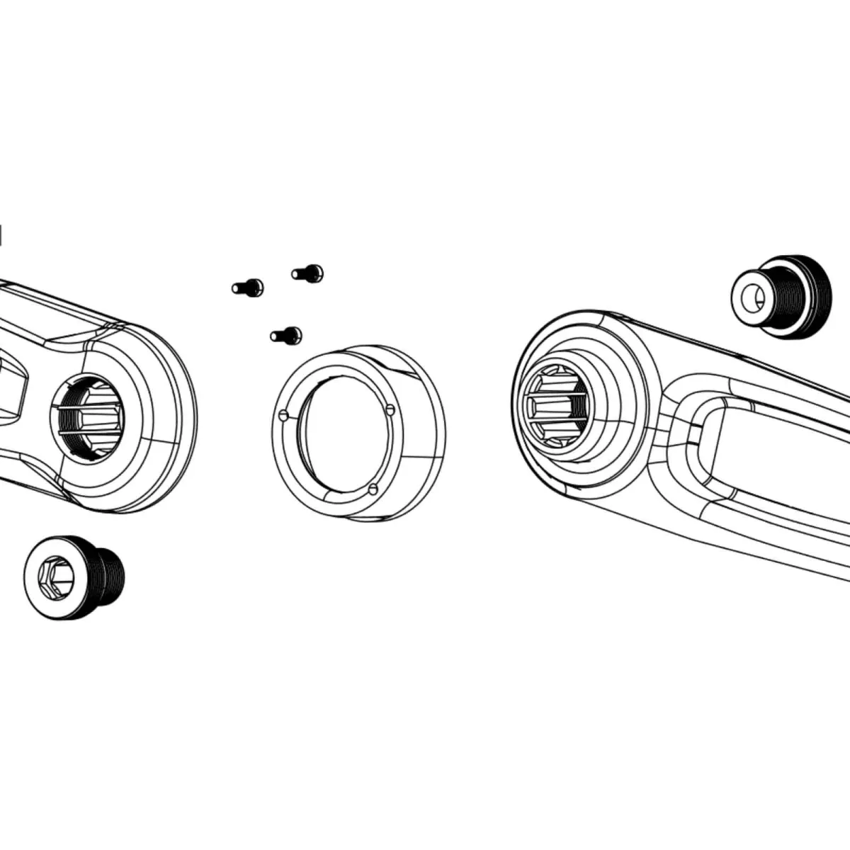 Sram E-Bike ISIS Kurbelarm Ersatzteil | Crank Cap Bosch BDU38 Gen5