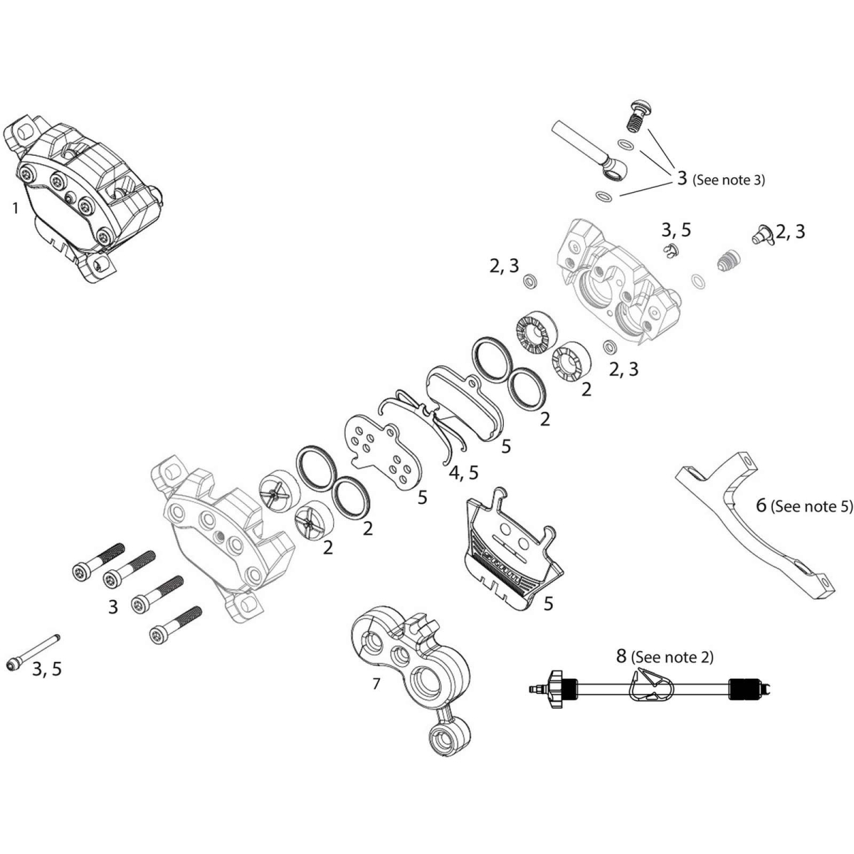 Sram MAVEN Bremssattel Ersatzteil | Schraubenkit