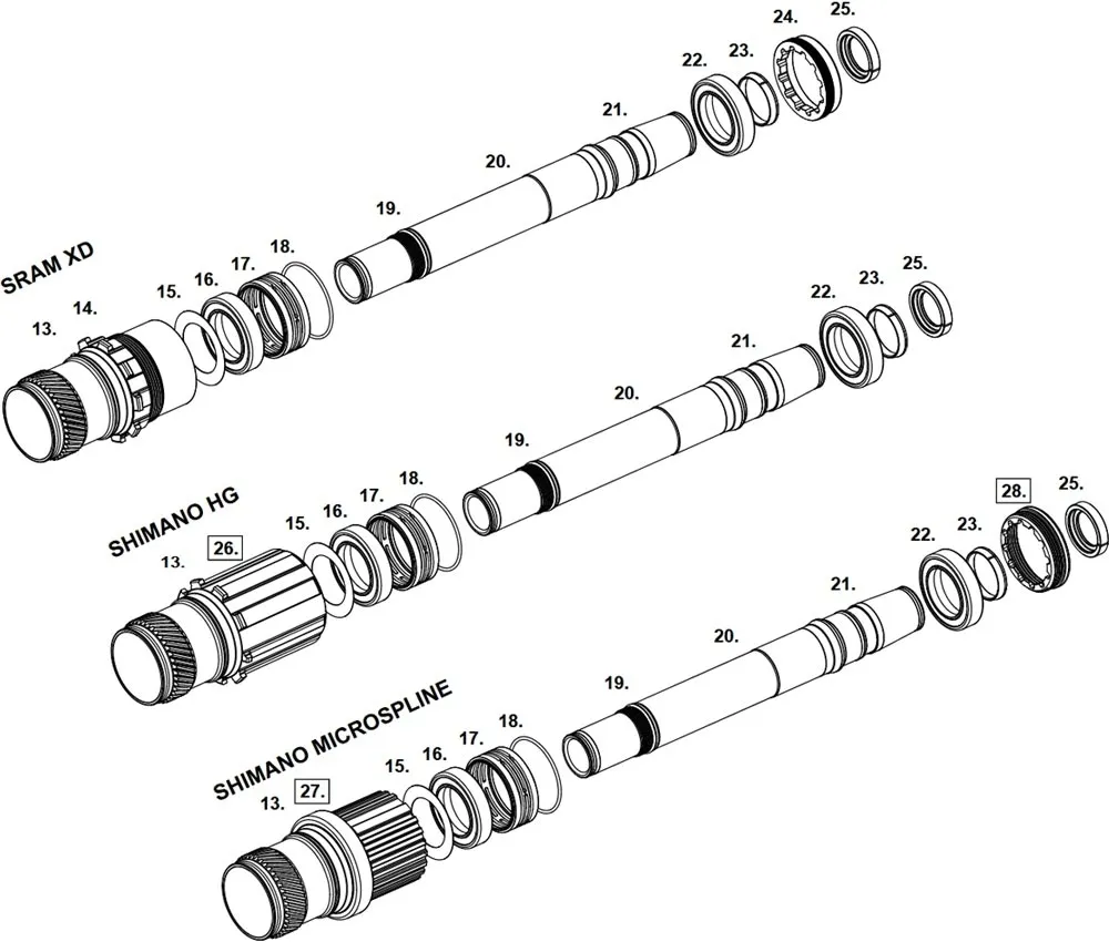Chris King Hinterradnabe Ceramic Disc Centerlock Boost 12x148 silver | silber 24 Loch