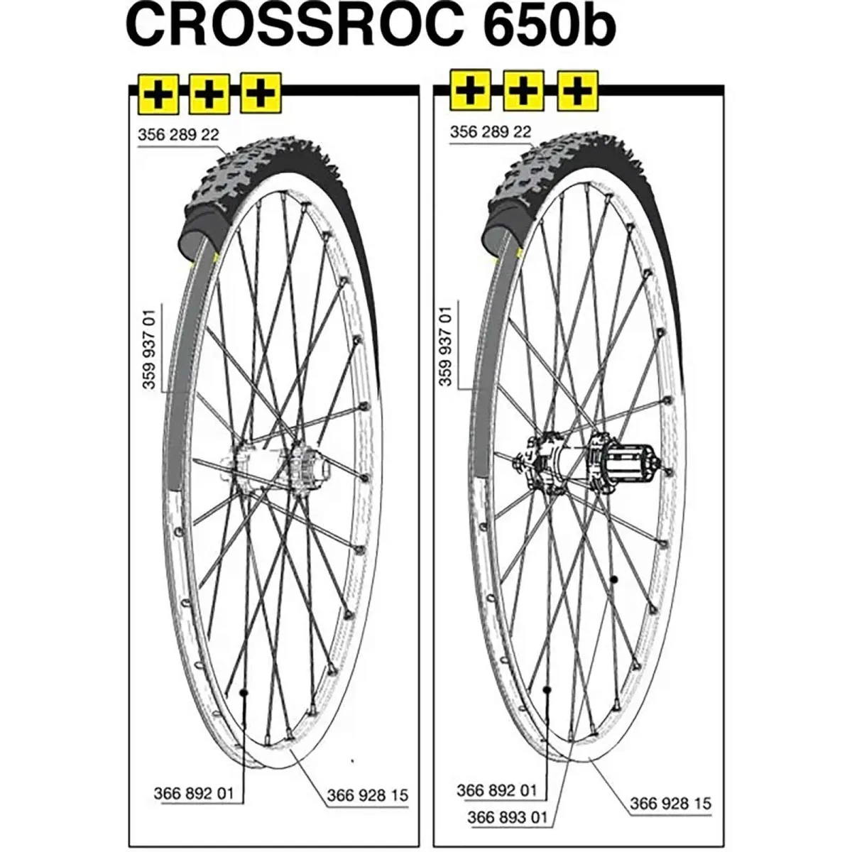 Mavic Ersatzspeiche Crossroc Länge 277 mm incl Nippel - Restbestand