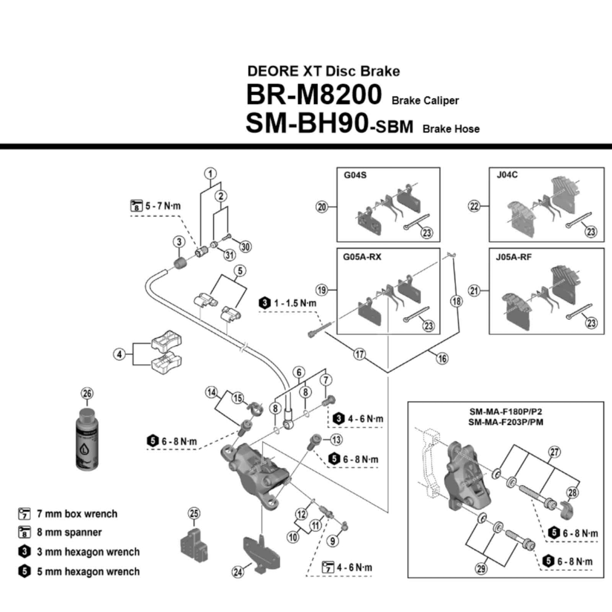 Disc-Set Shimano Deore XT M8200 XC Scheibenbremsen 2-Kolben| Disc Cneterlock Scheiben RT-CL800