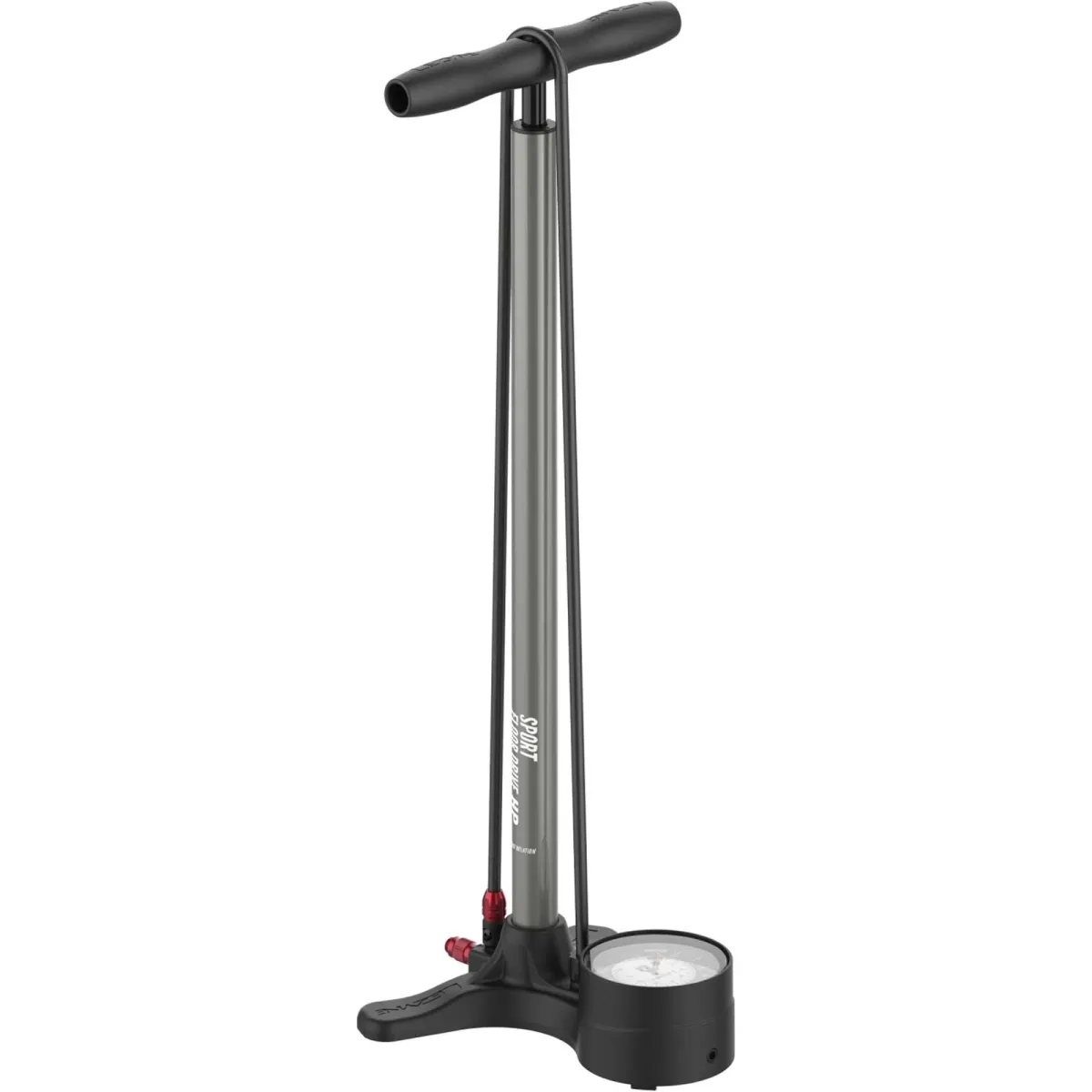Lezyne Sport HP Floor Drive 3.5 Standpumpe grau max 15 bar