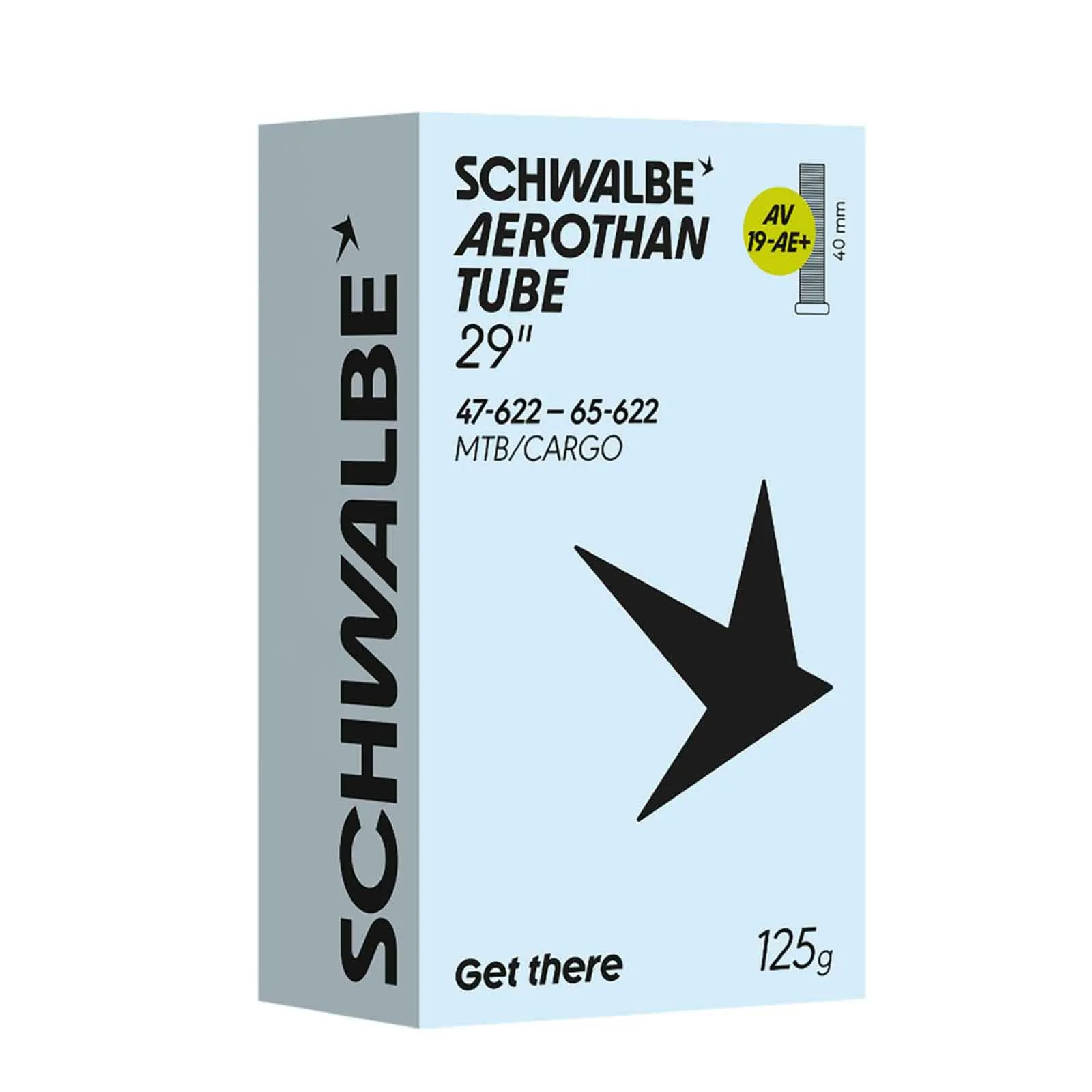 Schwalbe TPU Schlauch Aerothan Plus AV19-AE+ MTB/Cargo | 29 Zoll x 2.6-3.0 Zoll Auto Ventil 40 mm