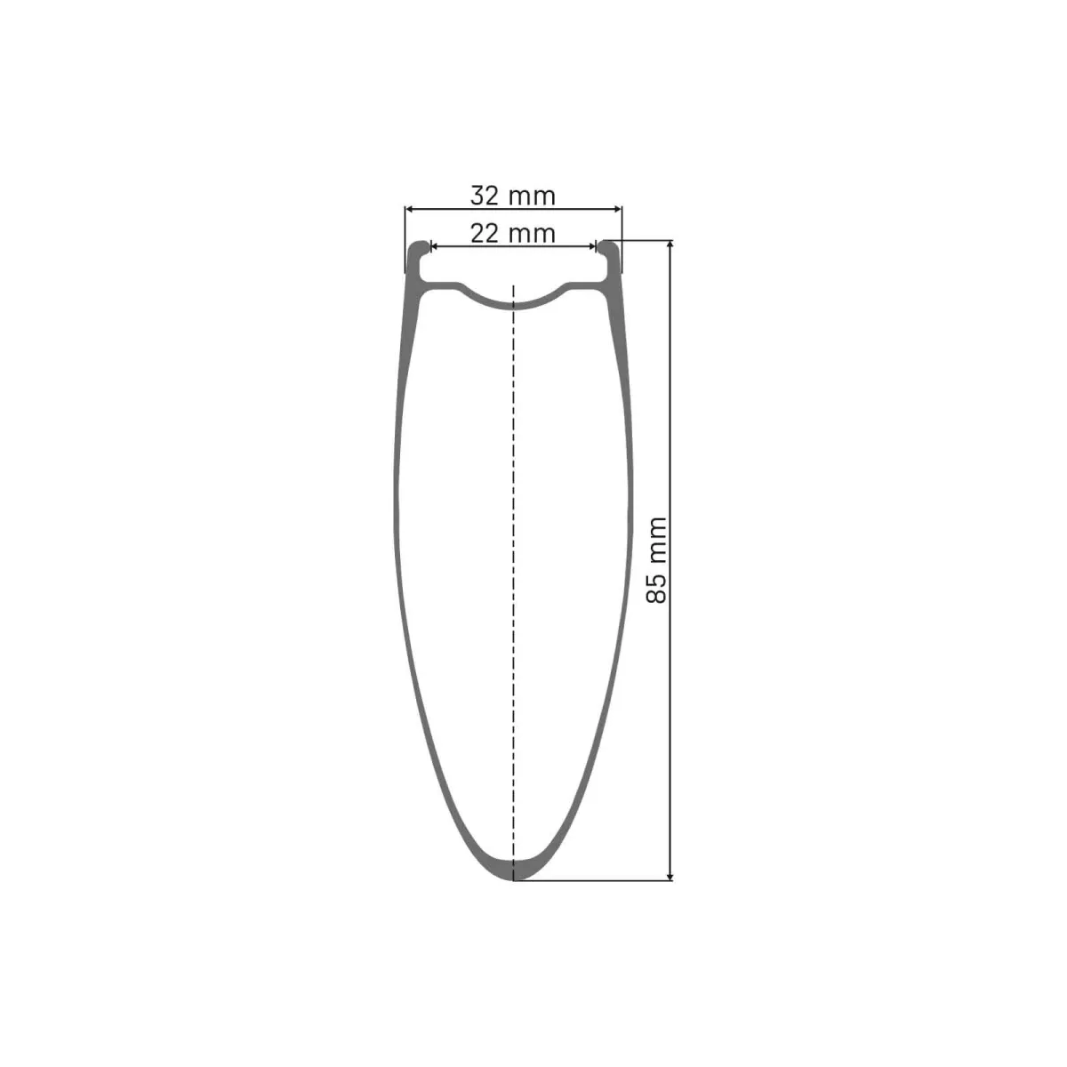 DT Swiss ARC 1400 Dicut DB 85 WTS Vorderrad Disc CL 28 Zoll / 700C Mod 26