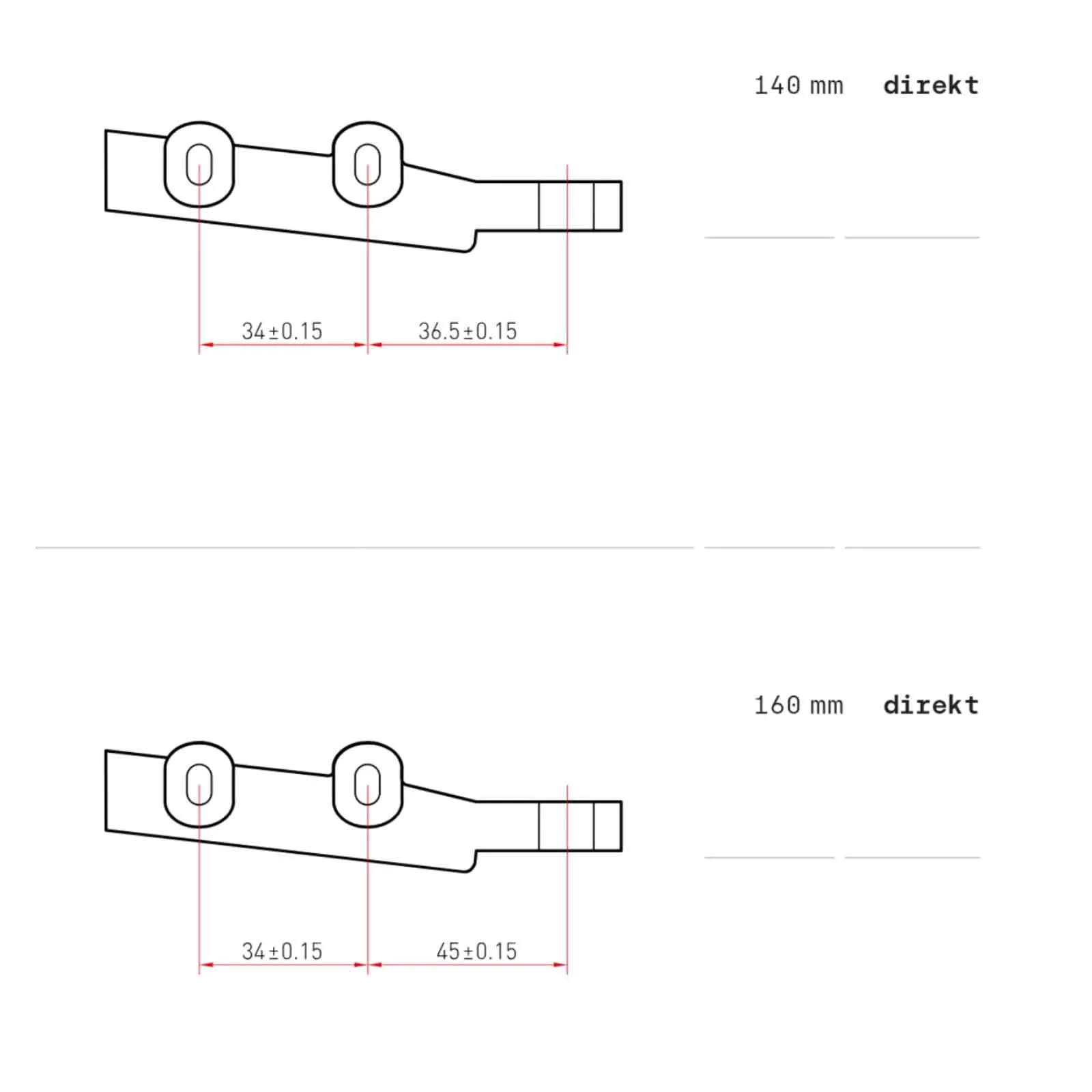 Classified Powershift Torque Support Arm | Drehmomentstütze Flatmount 140-30