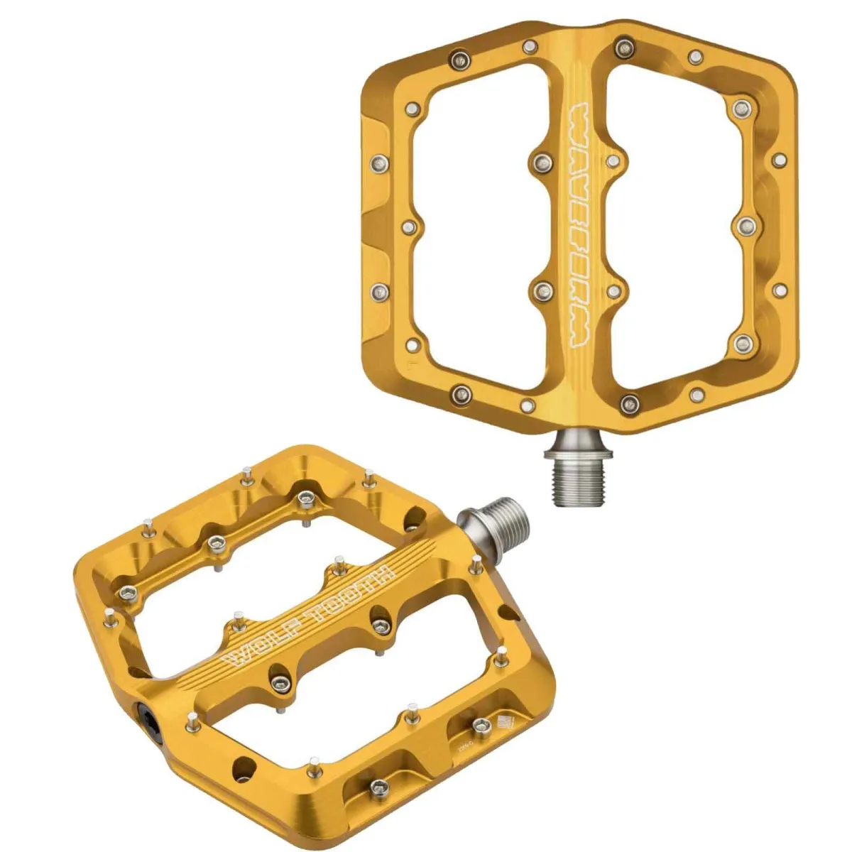 Wolf Tooth Waveform Plattform Pedale Large Gold