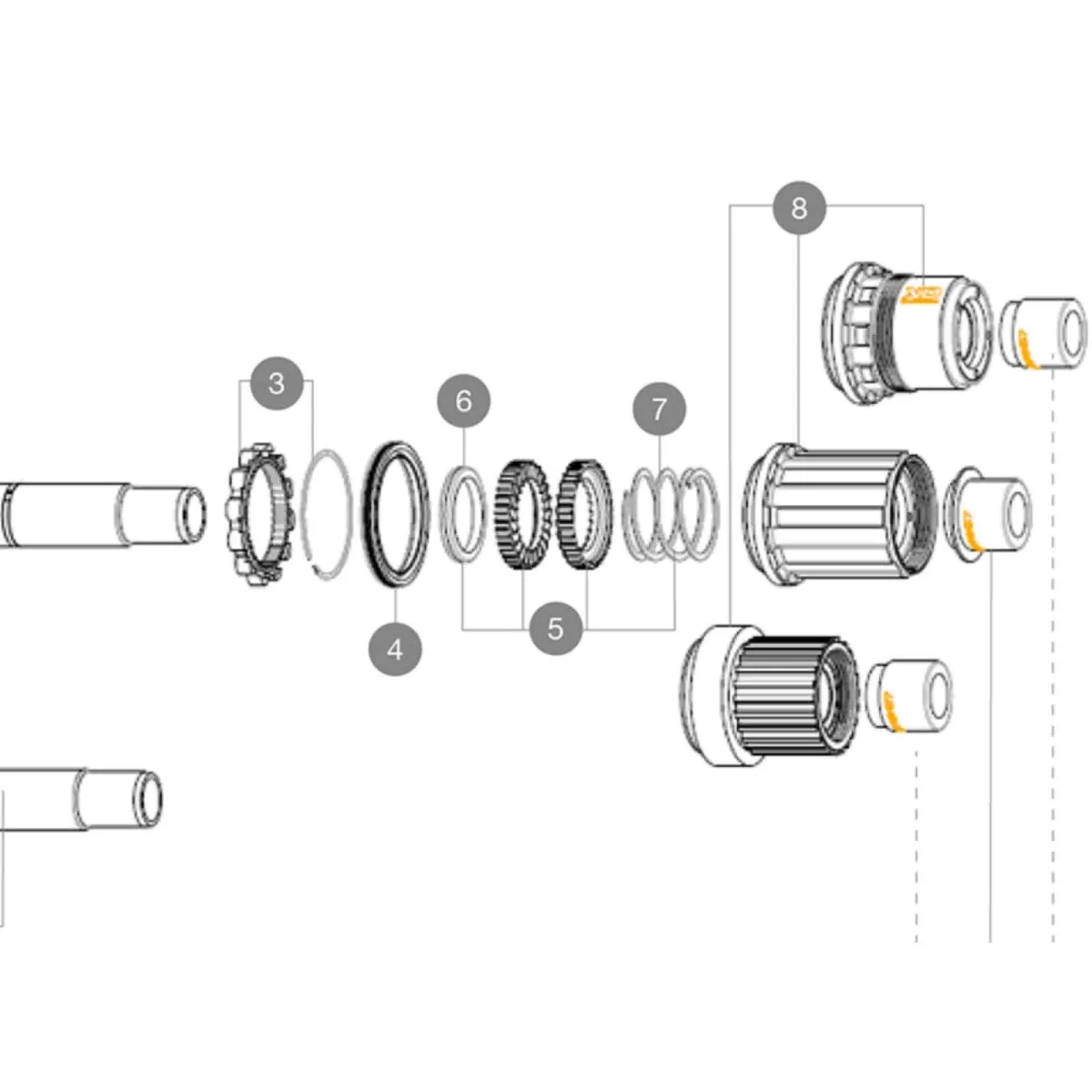 Mavic Instant Drive 360 MTB Alu Freilaufkörper Sram XD