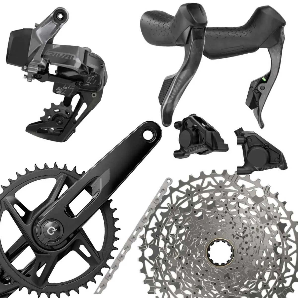 Sram Rival XPLR AXS Gravel Gruppe Powermeter D1/E1 Disc 12x1-fach Mod 26