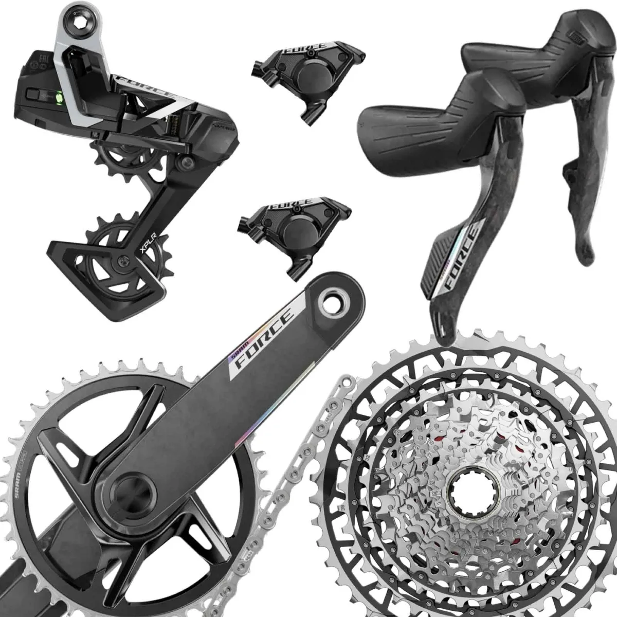 Sram Force XPLR AXS Gruppe E1 PWR Powermeter Disc 13x1-fach UHD Mod 26