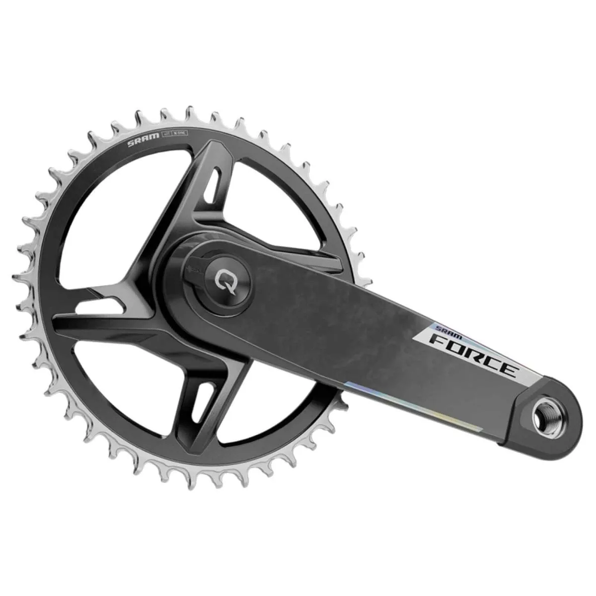 Sram Force XPLR E1 AXS PWR Powermeter Kurbel DUB WIDE Carbon | 13/12x1-fach 42 Zähne 172,5 mm Mod 26