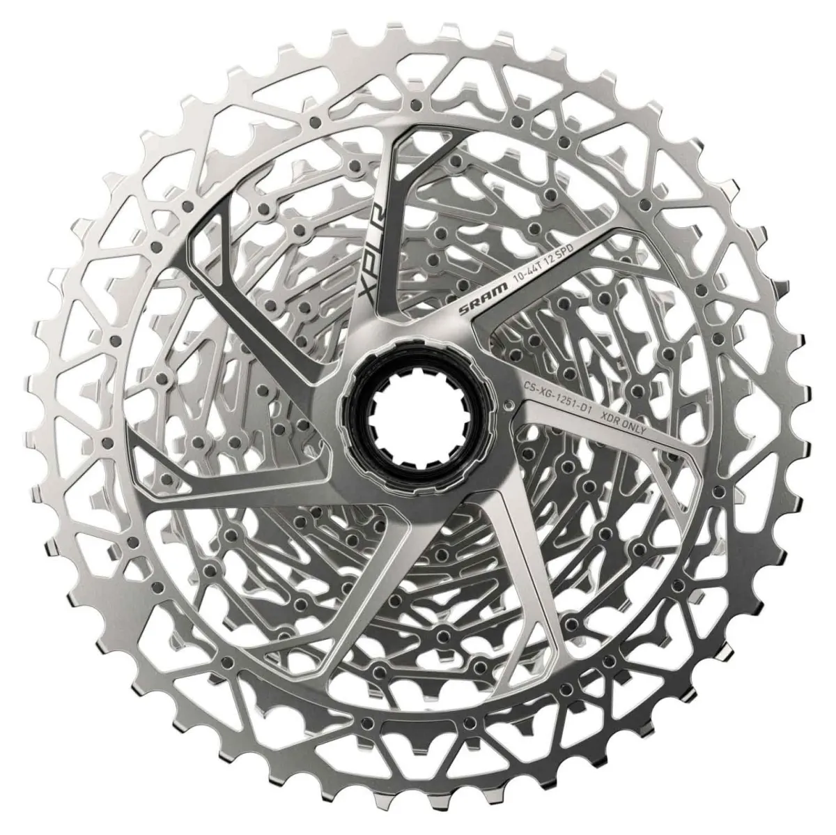 Sram Rival XPLR AXS Kassette XG-1251 XDR 12-fach silber 10-44 Zähne