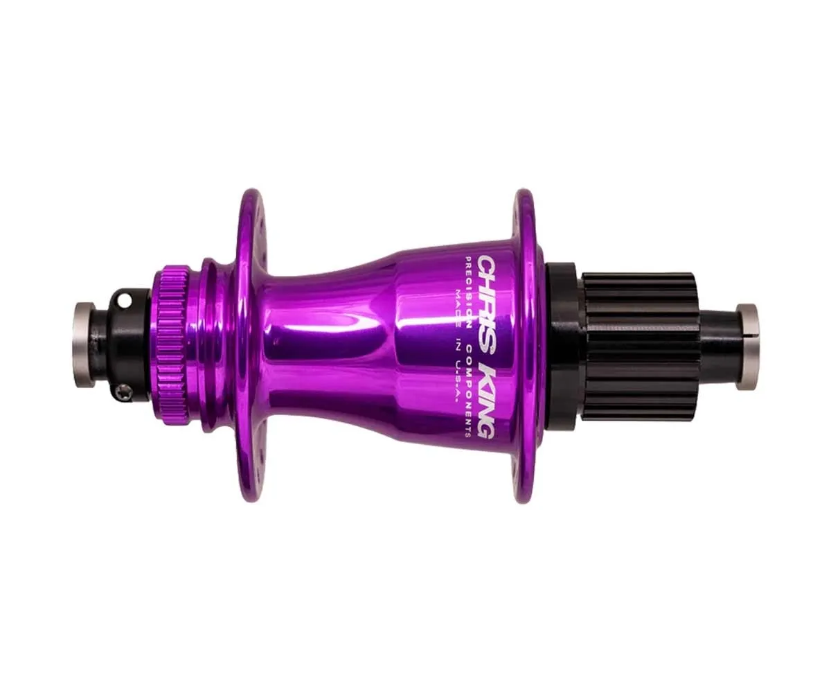 Chris King Hinterradnabe Disc Centerlock Boost 12x148 3D purple | violet 28 Loch