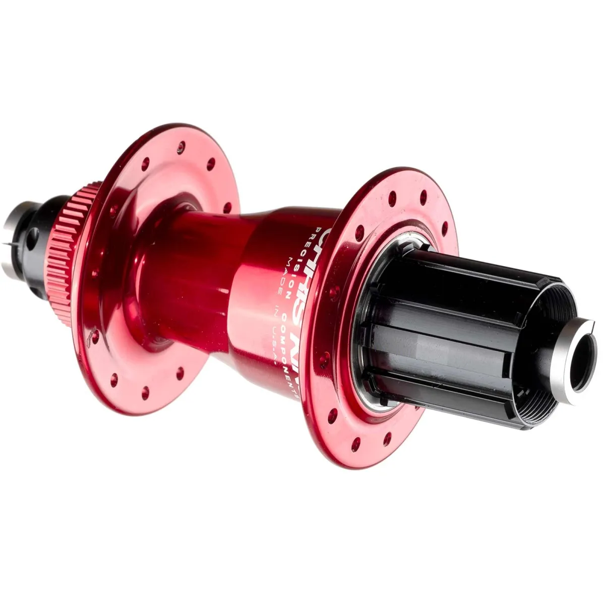 Chris King Hinterradnabe Disc Centerlock Boost 12x148 red | rot 24 Loch Rotor HG10