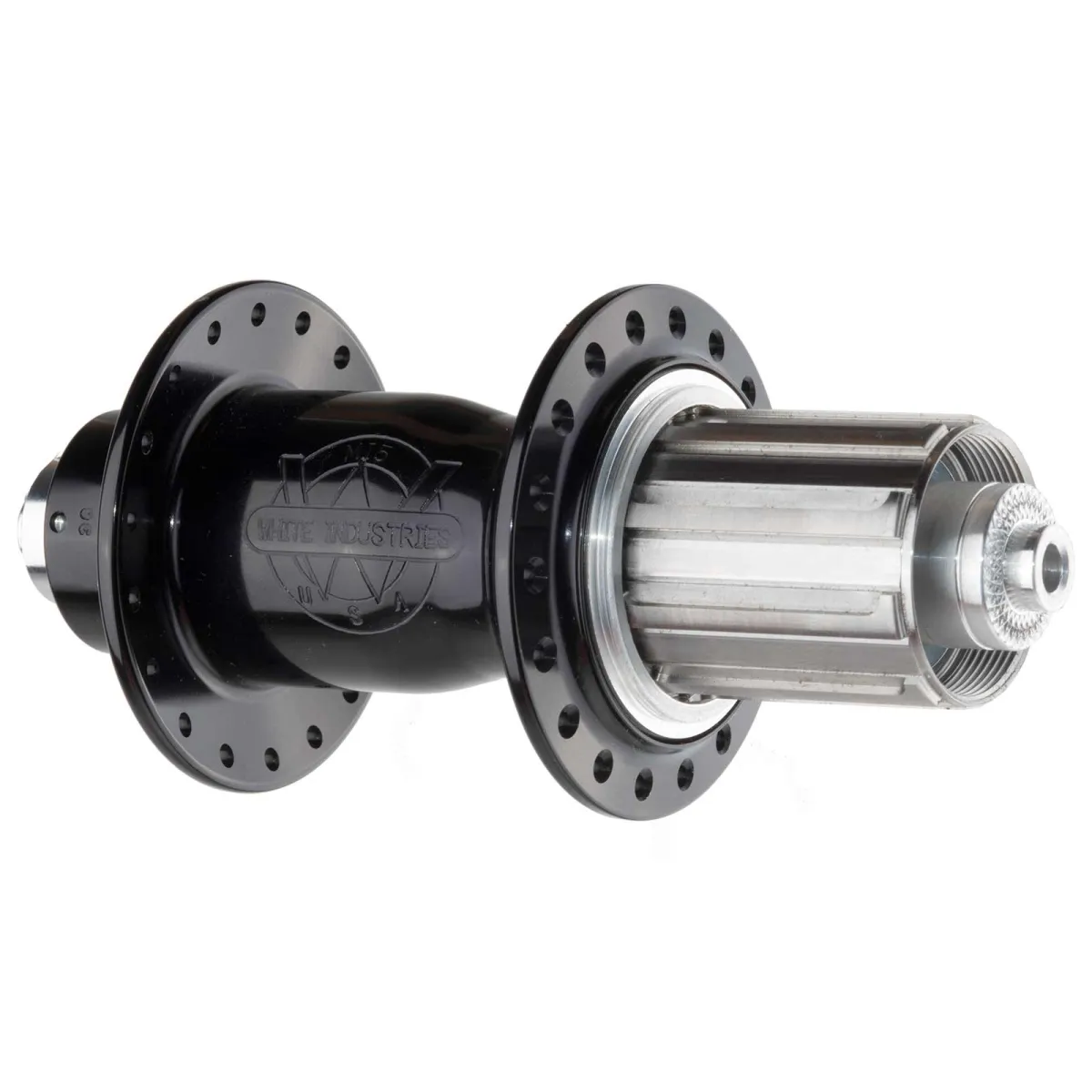 White Industries Hinterradnabe M15 Rim-Brake | SSP 10x130mm 48 Loch Rotor HG schwarz