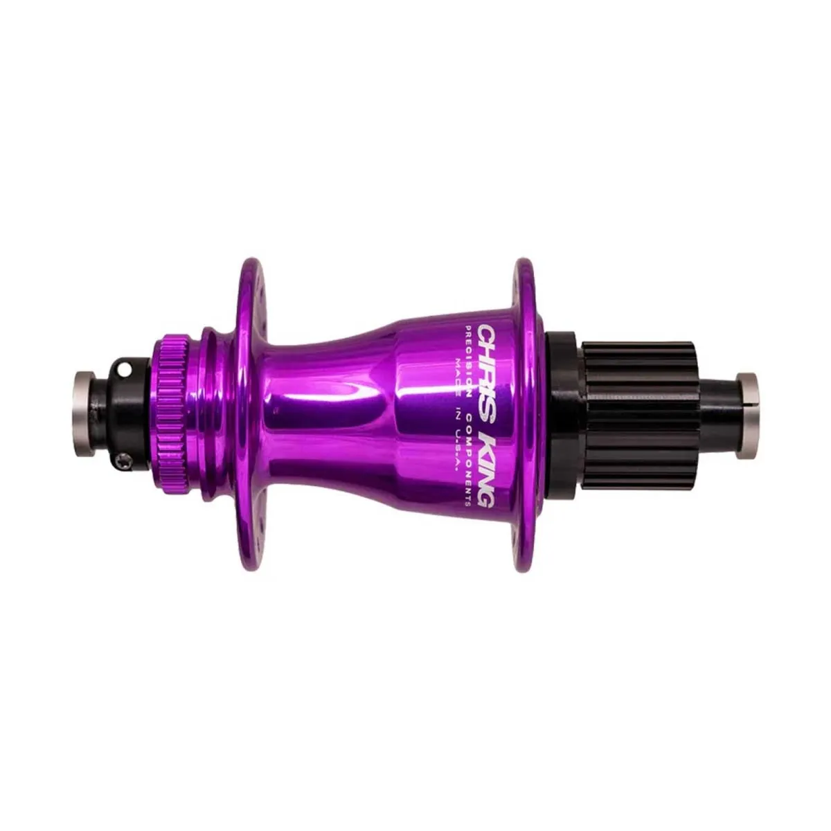 Chris King Hinterradnabe Disc Centerlock SuperBoost 12x157 3D purple | violett 32 Loch