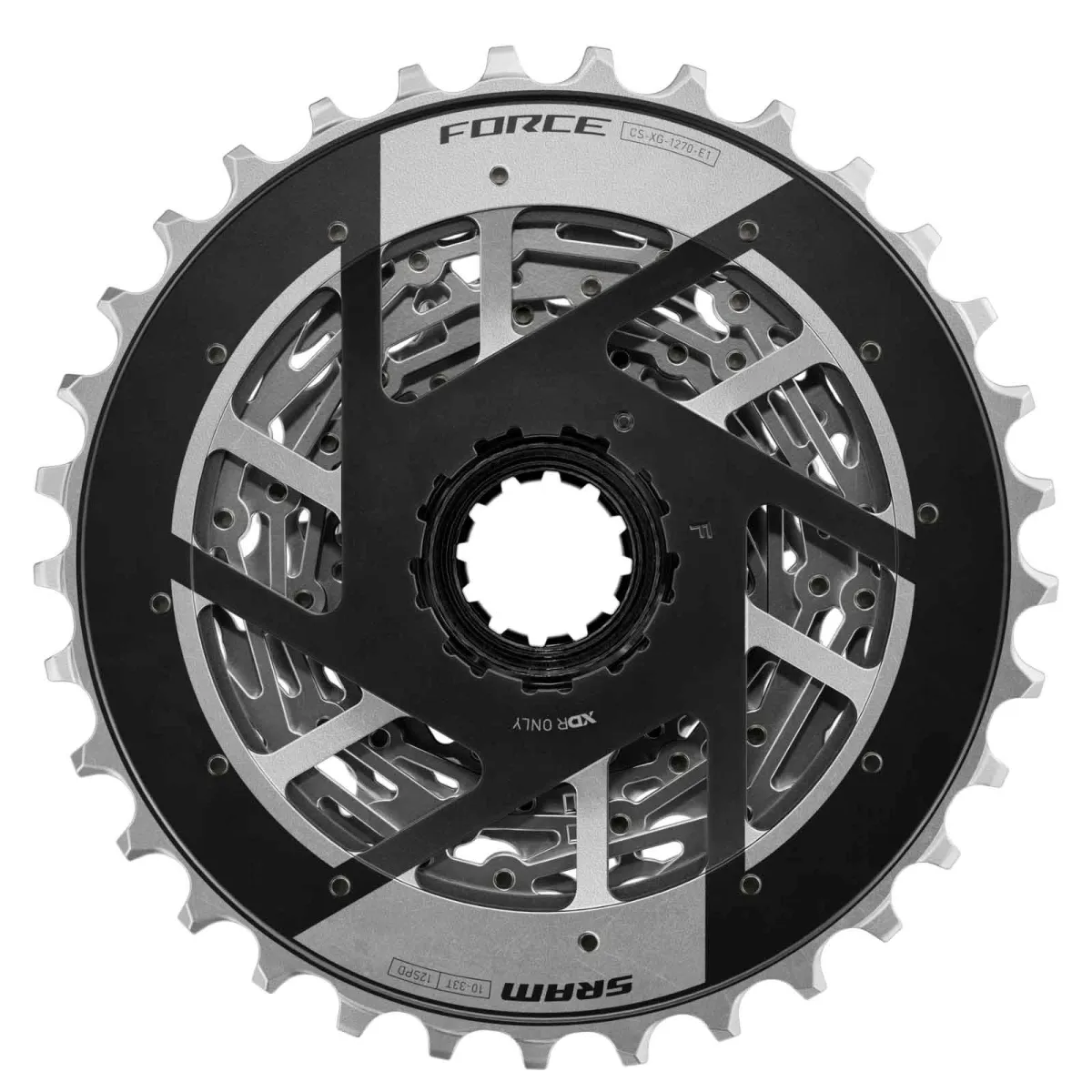 Sram Force Kassette XG-1270-E1 XDR 12-fach Abstufung 10-28