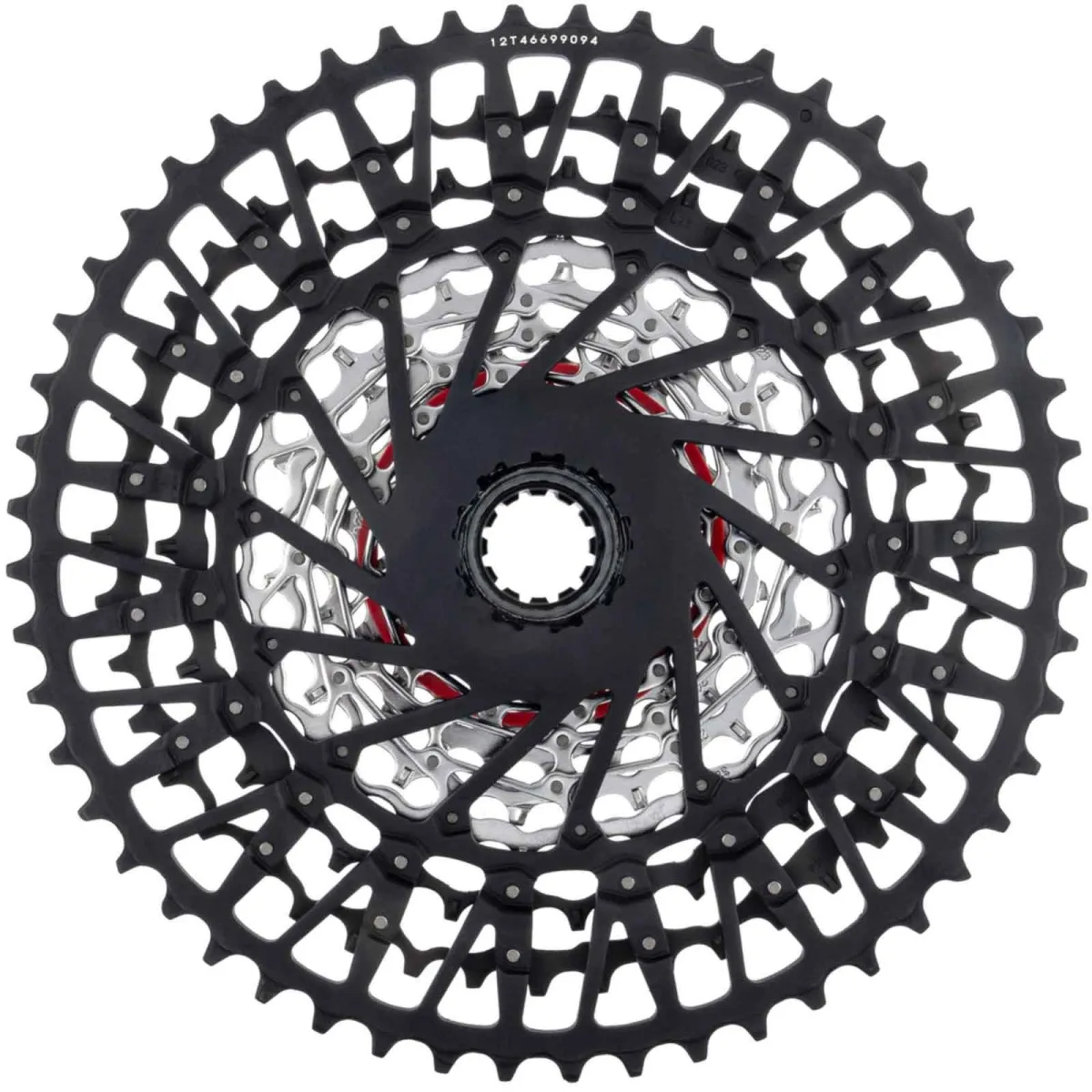 Sram GX Eagle Transmission XS-1275 Kassette T-Type 10-52 Zähne 12-fach schwarz-silber