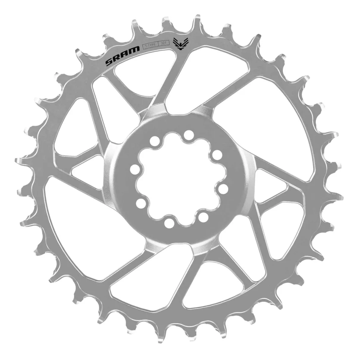 Sram Eagle 90 T-Type Kettenblatt 8-Loch DM Offset 3mm schwarz 34 Zähne