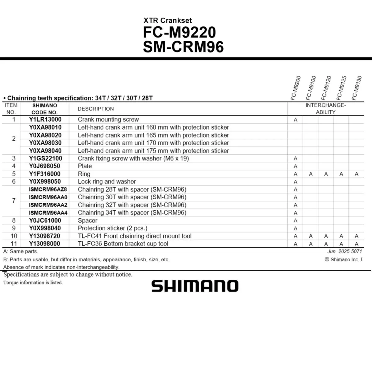 Shimano XTR SM-CRM96 Kettenblatt 12x1-fach Directmount 38 Zähne