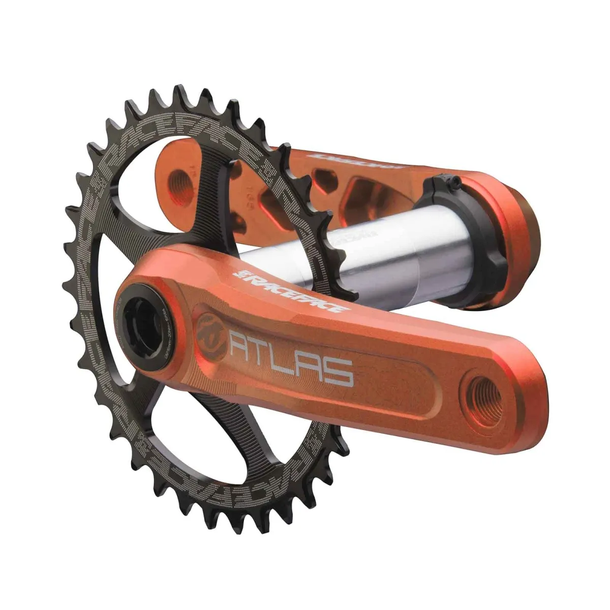 Race Face Atlas Kurbel Cinch 68-73mm | DH Spindel 136mm mit Narrow Wide Kettenblatt | Länge 175 mm